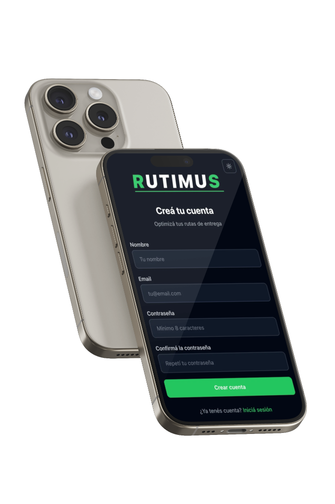 App de Gestión de Entregas y Reparto Eficiente - Rutimus